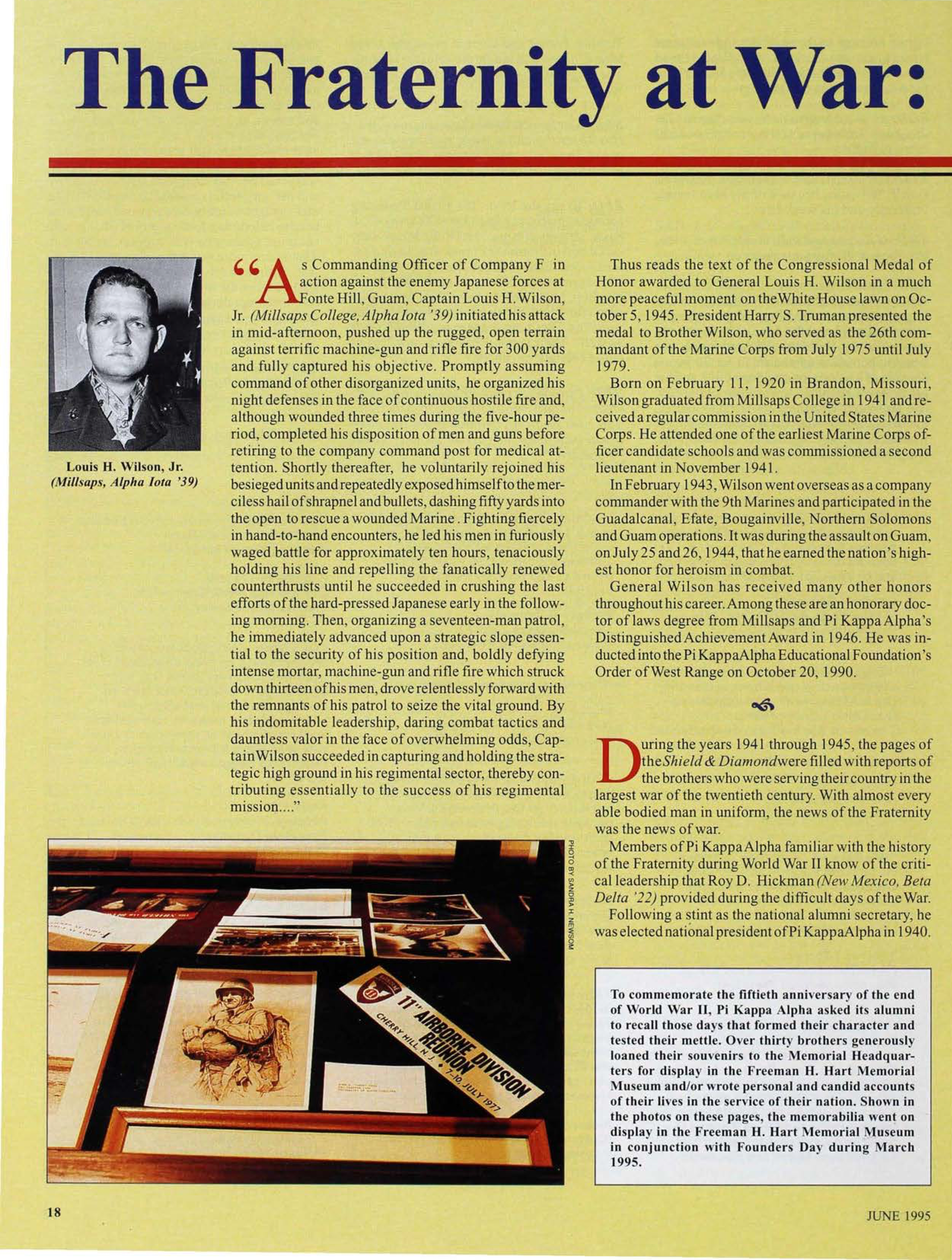 The Fraternity at War: Our Alumni Remember